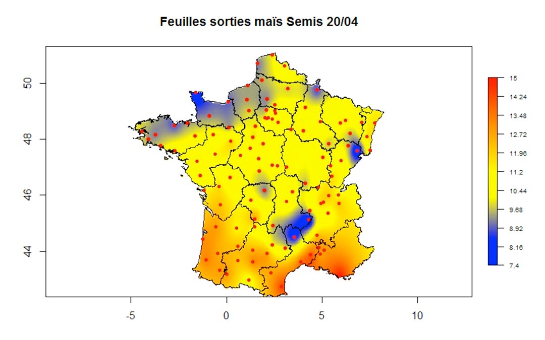 satfarming parcelle de mais sentinel modèle culture